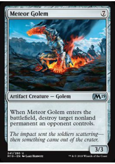 (英)【Foil】隕石ゴーレム / Meteor Golem【M19】 No.241