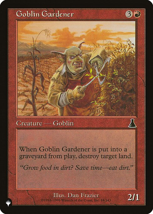 (英)ゴブリンの庭師 / Goblin Gardener【UDS】 PWシンボル付き再販 No.084