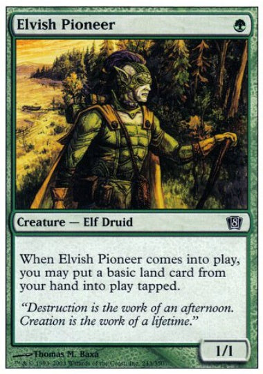 (英)【Foil】エルフの開拓者 / Elvish Pioneer【8ED】 No.243
