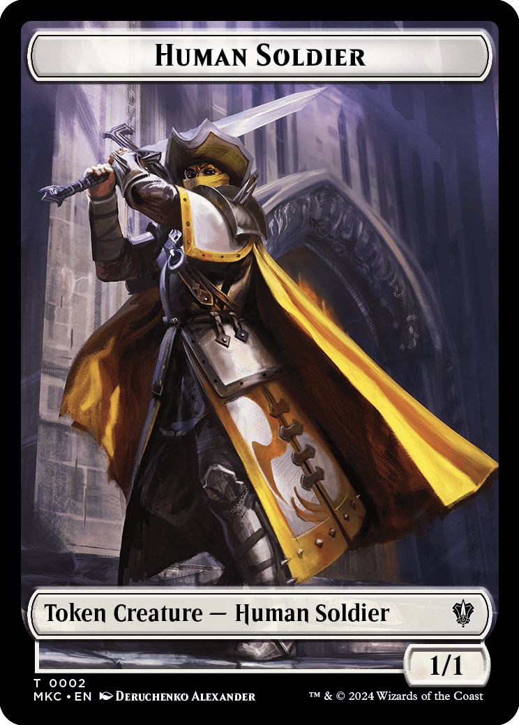 (英)人間・兵士トークン / Human Soldier Token No.002 - 都市の承認トークン / City's Blessing Token【MKC-TOKEN】 No.028