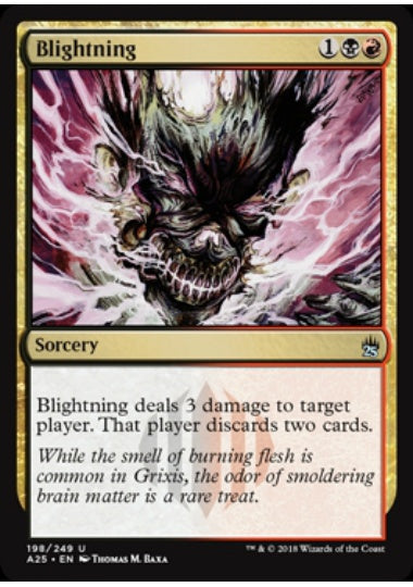 (英)【Foil】荒廃稲妻 / Blightning【A25】 No.198