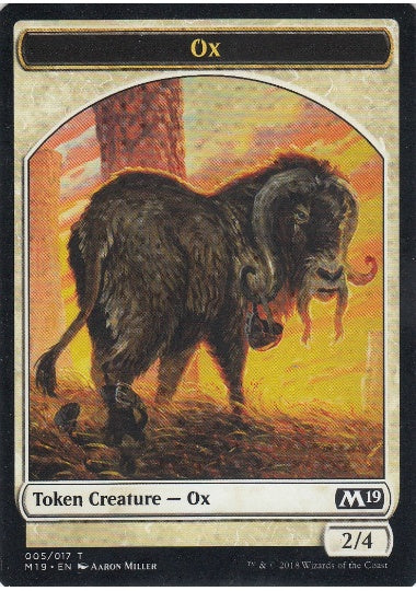 (英)雄牛トークン / Ox Token【M19-TOKEN】 No.005