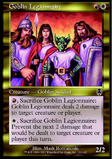 (英)【Foil】ゴブリンの軍団兵 / Goblin Legionnaire【APC】 No.103