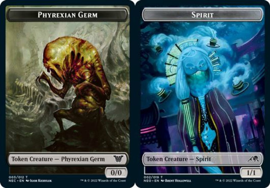 (英)ファイレクシアン・細菌トークン / Phyrexian Germ Token No.003 - スピリットトークン / Spirit Token【NEC-TOKEN】 No.002
