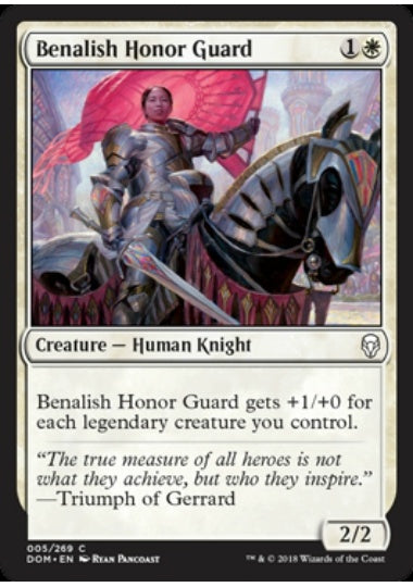 (英)ベナリアの儀仗兵 / Benalish Honor Guard【DOM】 No.005
