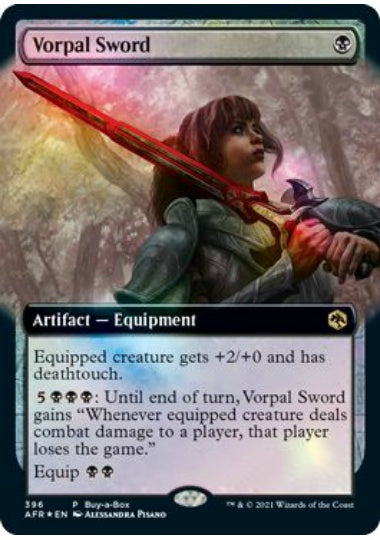 (英)【Foil】ヴォーパル・ソード / Vorpal Sword【AFR】BOX購入プロモ No.396