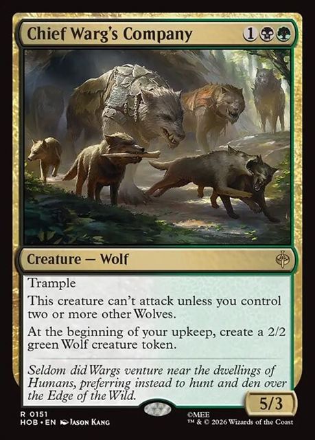 【予約商品】(英)親分魔狼の隊 / Chief Warg's Company【HOB】 No.151