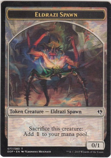 (英)エルドラージ・落とし子トークン / Eldrazi Spawn Token【ZVSE】 No.077