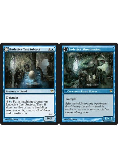 (英)【Foil】ルーデヴィックの実験材料 / Ludevic's Test Subject - ルーデヴィックの嫌悪者 / Ludevic's Abomination【ISD】 No.064