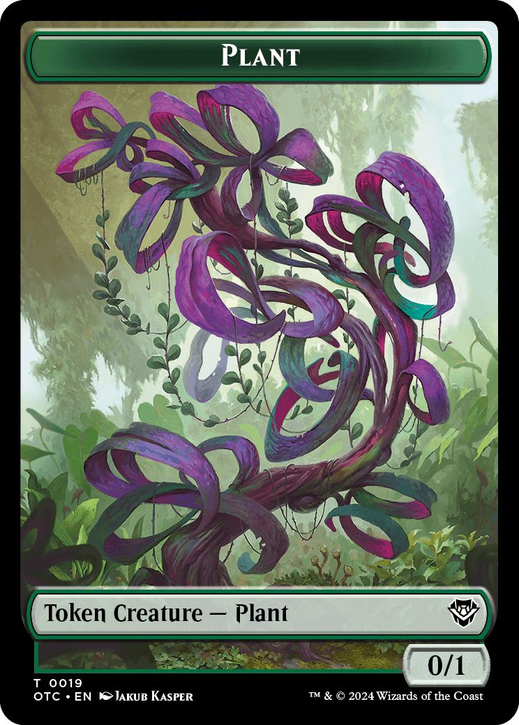 (英)植物トークン / Plant Token No.019 - 植物・戦士トークン / Plant Warrior Token【OTC-TOKEN】 No.020