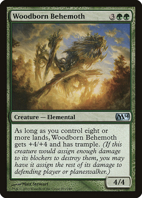 (英)【Foil】森生まれのビヒモス / Woodborn Behemoth【M14】 No.203
