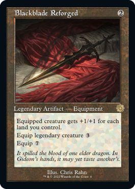(英)再鍛の黒き剣 / Blackblade Reforged【BRR】 旧枠加工カード No.006