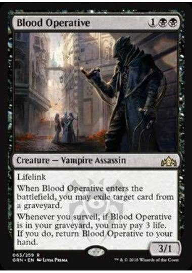 (英)【Foil】血の刺客 / Blood Operative【GRN】 No.063