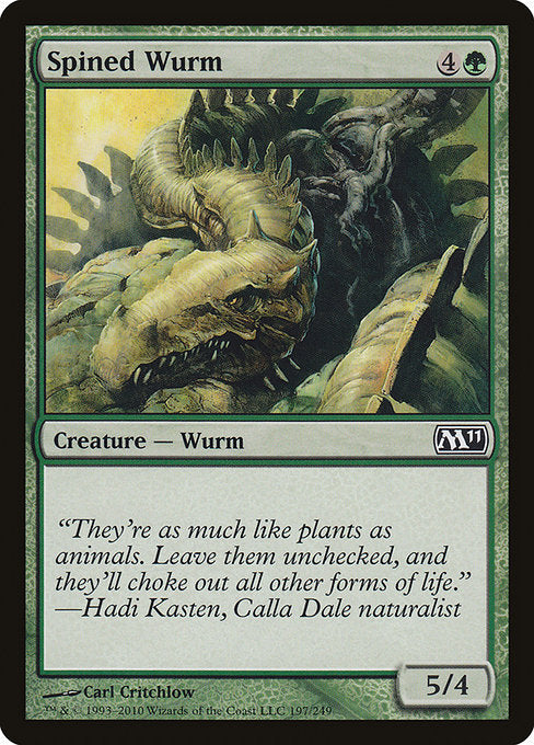 (英)【Foil】針刺ワーム / Spined Wurm【M11】 No.197