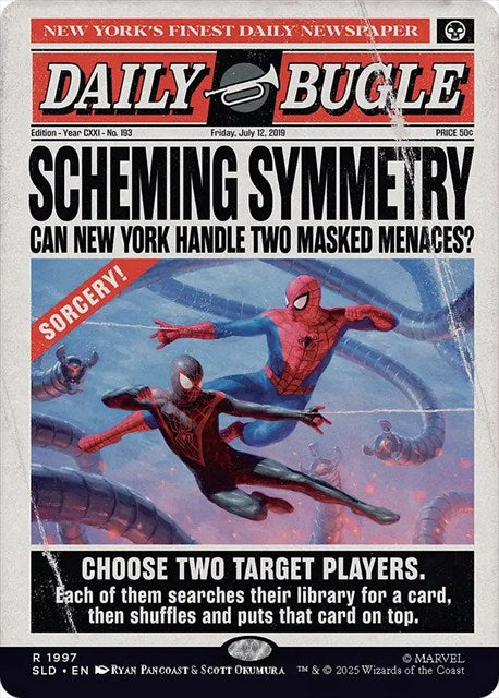 (英)【Foil】対称な対応 / Scheming Symmetry【SLD】 Secret Lair x Marvel's Spider-Man: Daily Bugle Breaking News No.1997