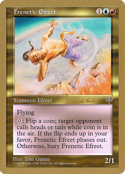 (英)熱狂のイフリート / Frenetic Efreet【WC97】 World Championship Decks 1997 Janosch Kuhn 金枠 No.075