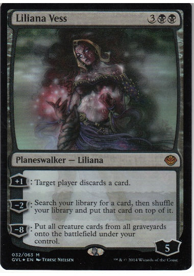 (英)【Foil】リリアナ・ヴェス / Liliana Vess【DDAGVL】絵違いFoil No.032