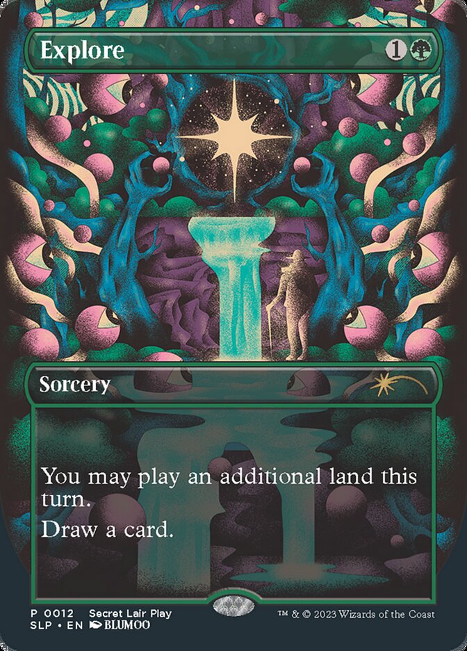 (英)【Foil】探検 / Explore【SLP】Secret Lair Showdownプロモ No.012