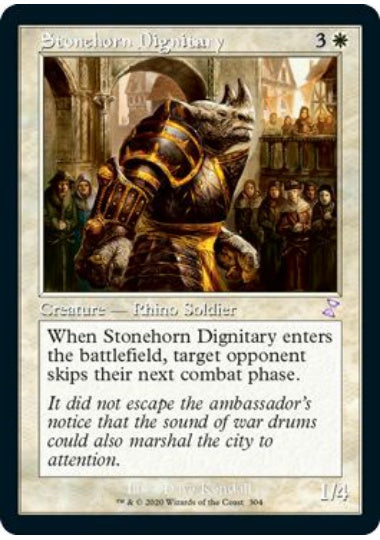(英)【Foil】石角の高官 / Stonehorn Dignitary ★旧枠★ 【TSR】 No.304