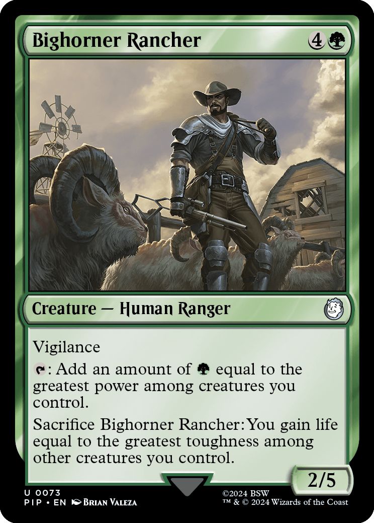 (英)【Foil】ビッグホーナーの牧場主 / Bighorner Rancher【PIP】 No.0073