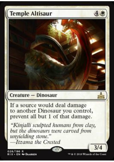 (英)【Foil】神殿アルティサウルス / Temple Altisaur【RIX】 No.028