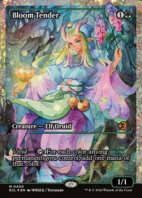 (英)【フラクチャーFoil】花を手入れする者 / Bloom Tender ★ショーケース枠★(ジャパン・ショーケース) 【ECL】 No.400