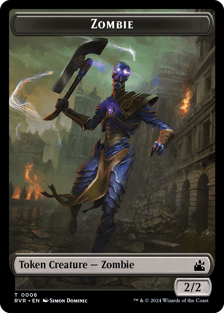 (英)ゾンビトークン / Zombie Token【RVR-TOKEN】 No.006