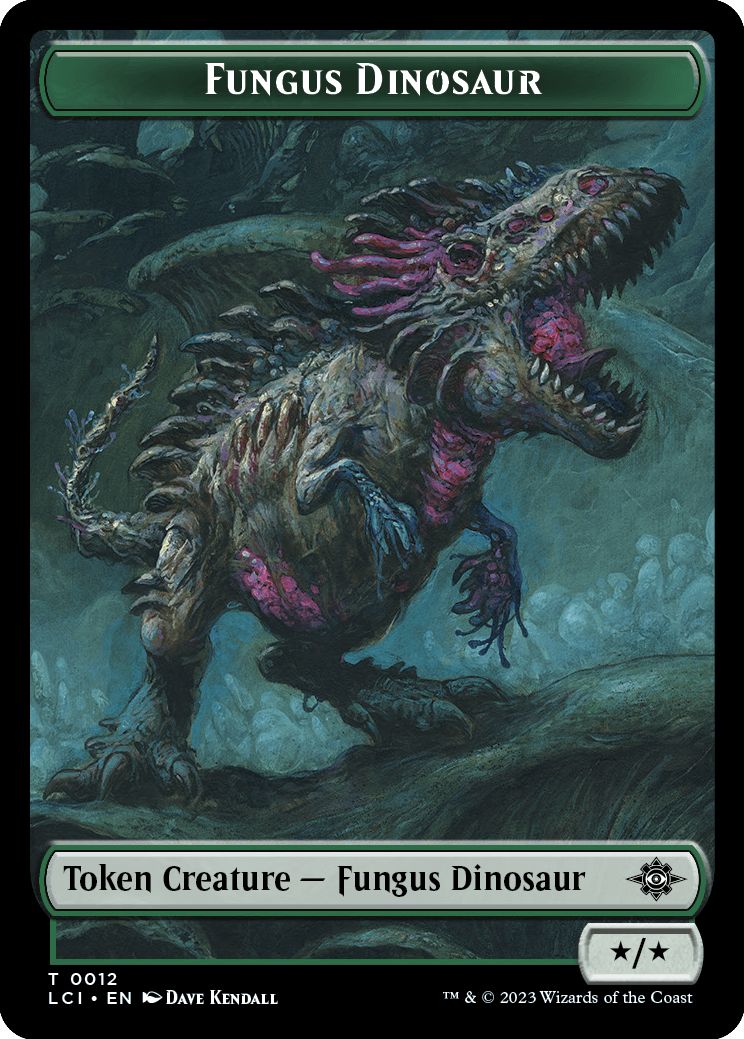 (英)ファンガス・恐竜トークン / Fungus Dinosaur Token【LCI-TOKEN】 No.012