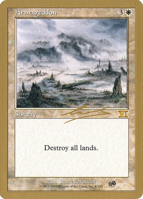 (英)ハルマゲドン / Armageddon【WC00】 World Championship Decks 2000 Nicolas Labarre サイドボード 金枠 No.003