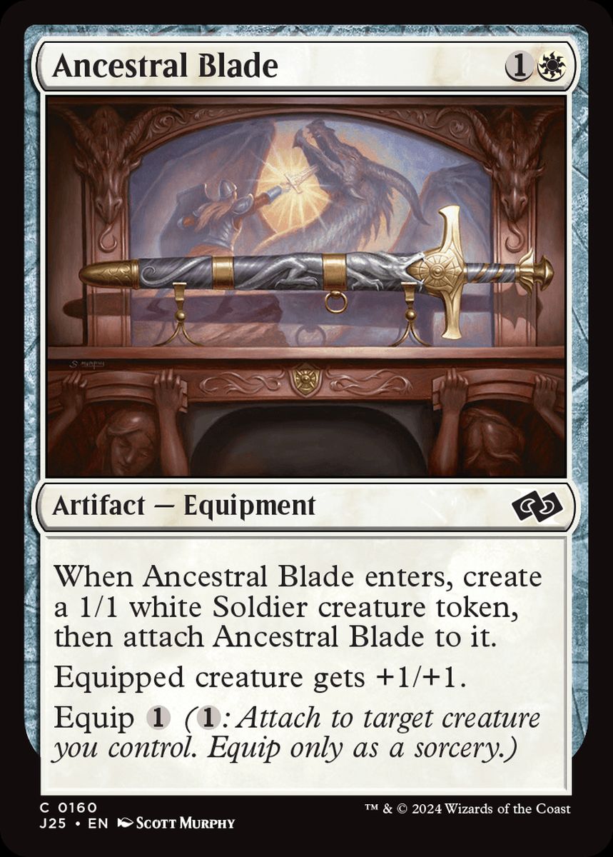 (英)祖先の刃 / Ancestral Blade【J25】 No.160