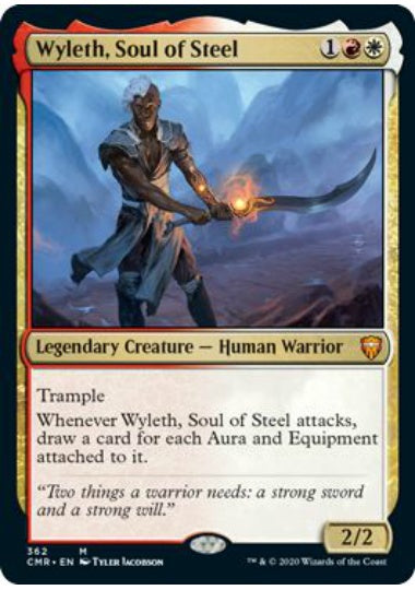 (英)【Foil】鋼の魂、ワイレス / Wyleth, Soul of Steel【CMR】統率者デッキ収録 No.362
