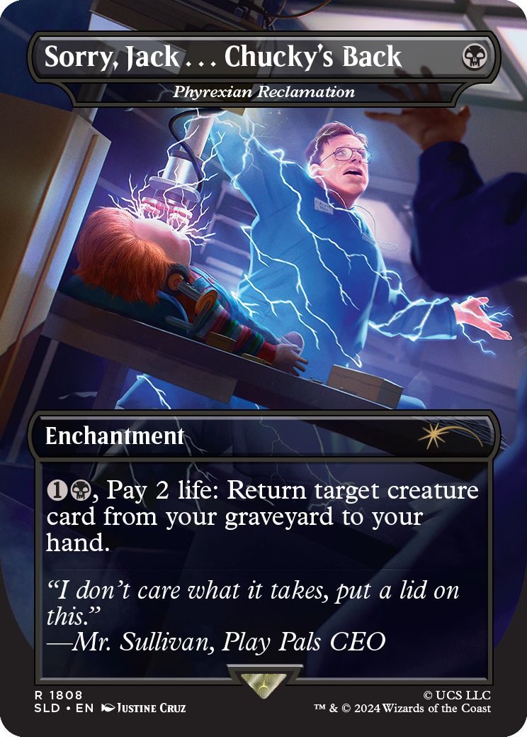 (英)【Foil】Sorry, Jack . . . Chucky's Back[ファイレクシア流再利用 / Phyrexian Reclamation]【SLD】Secret Lair x Chucky No.1808