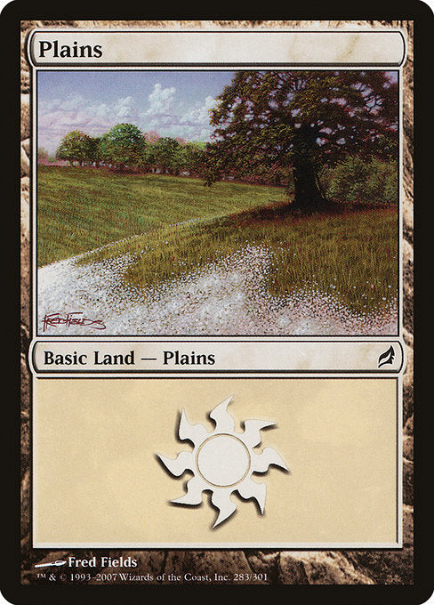 (英)【Foil】平地 / Plains【LRW】 No.283