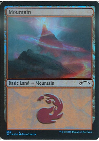 (英)【Foil】山 / Mountain【SLD】 No.568