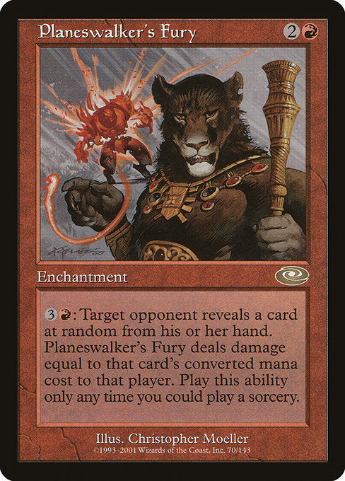 (英)【Foil】プレインズウォーカーの憤激 / Planeswalker's Fury【PLS】 No.070