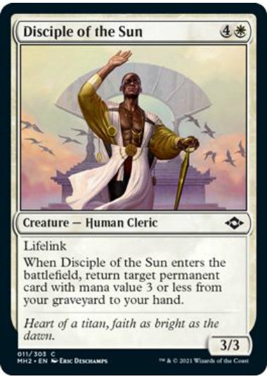 (英)【Foil】太陽の信奉者 / Disciple of the Sun【MH2】 No.011