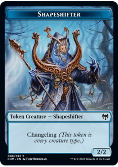 (英)多相の戦士トークン / Shapeshifter Token【KHM-TOKEN】 No.008