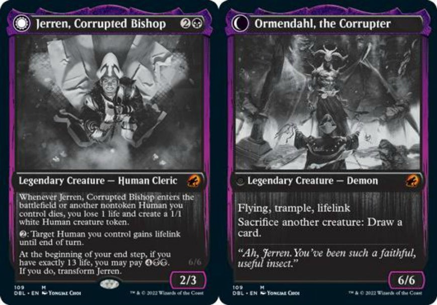 (英)堕落した司教、ジェレン / Jerren, Corrupted Bishop - 堕落者、オーメンダール / Ormendahl, the Corrupter【DBL】 No.109