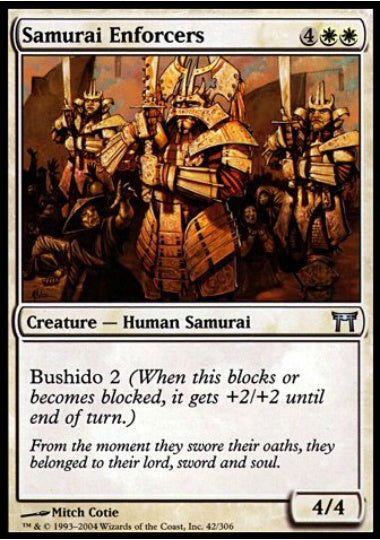 (英)【Foil】侍の処罰者 / Samurai Enforcers【CHK】 No.042