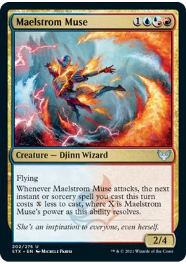 (英)【Foil】大渦の詩神 / Maelstrom Muse【STX】 No.202
