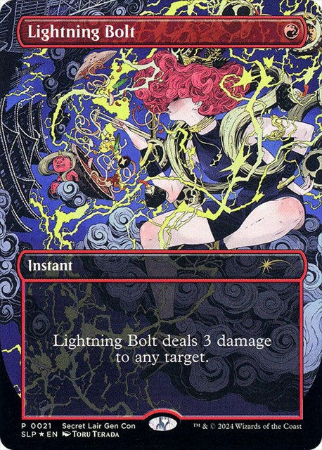(英)【Foil】稲妻 / Lightning Bolt【SLP】 Secret Lair Showdownプロモ No.021