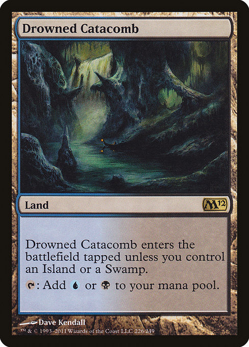 (英)【Foil】水没した地下墓地 / Drowned Catacomb【M12】 No.226