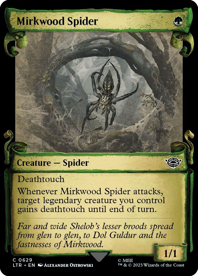 (英)【銀Foil】闇の森の蜘蛛 / Mirkwood Spider ★ショーケース枠★(中つ国の巻物) 【LTR】 No.629