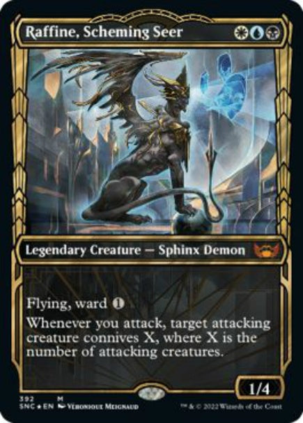 (英)【Foil】策謀の予見者、ラフィーン / Raffine, Scheming Seer ★ショーケース枠★(Gilded Foil) 【SNC】 No.392