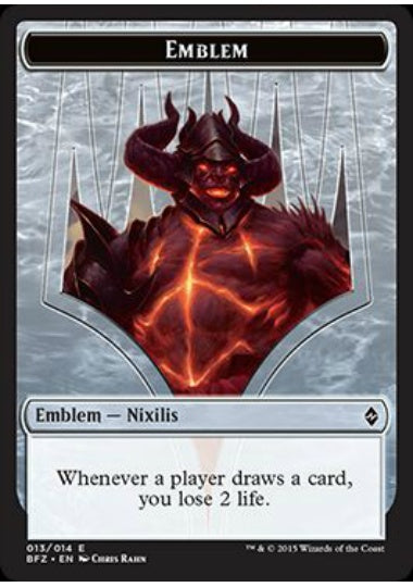 (英)紋章 - ニクシリス / Emblem - Nixilis【BFZ-TOKEN】 No.013