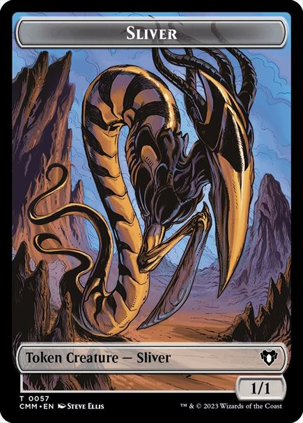 (英)スリヴァートークン / Sliver Token No.057 - スリヴァー・軍団トークン / Sliver Army Token【CMM-TOKEN】 No.068