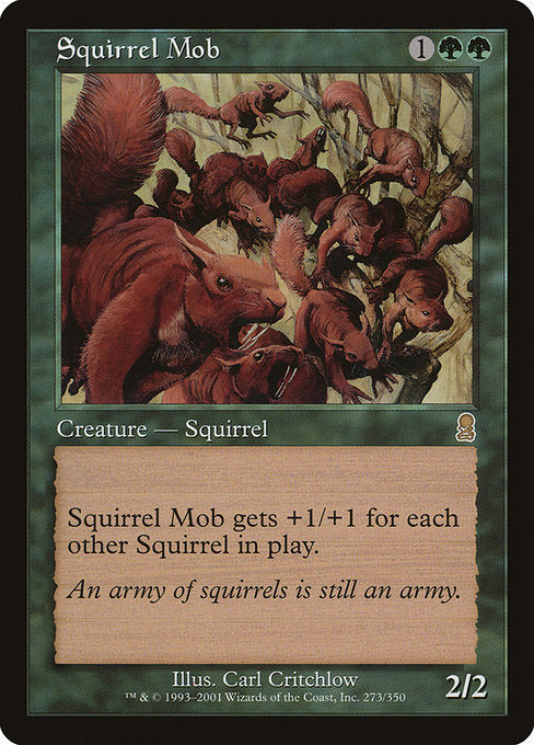 (英)【Foil】リスの群れ / Squirrel Mob【ODY】 No.273