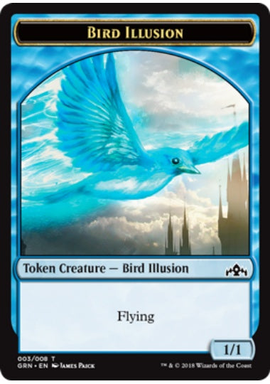 (英)鳥・イリュージョントークン / Bird Illusion Token【GRN-TOKEN】 No.003