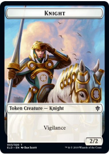 (英)騎士トークン / Knight Token【ELD-TOKEN】 No.003