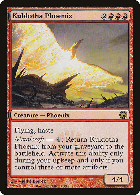 (英)【Foil】カルドーサのフェニックス / Kuldotha Phoenix【SOM】 No.095